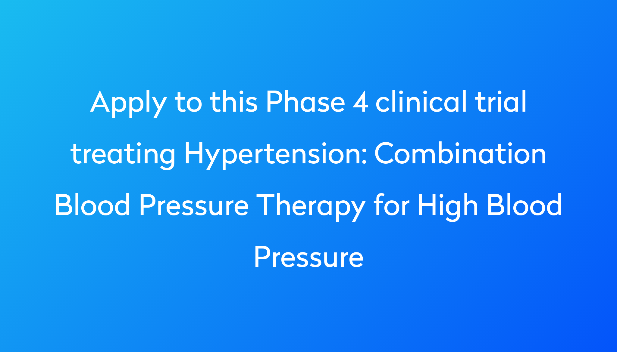 combination-blood-pressure-therapy-for-high-blood-pressure-clinical